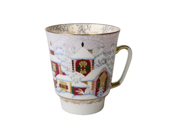 Tasse und Untertasse 165 ml Form Maizeichnung Wintertag