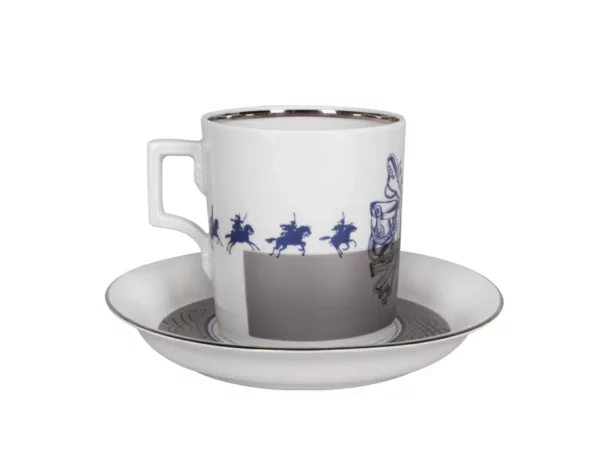 Teetasse mit Untertasse 'Husaren'