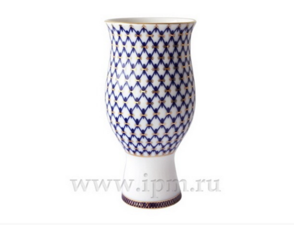 Vase "Blume"Kobalt Netz